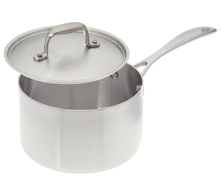 American Kitchen 3-quart Covered Stainless Stee Saucepan