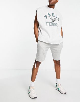 American Stitch jersey shorts in gray - part of a set