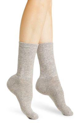 American Trench Supermerino Wool Blend Crew Socks in Taupe Heather