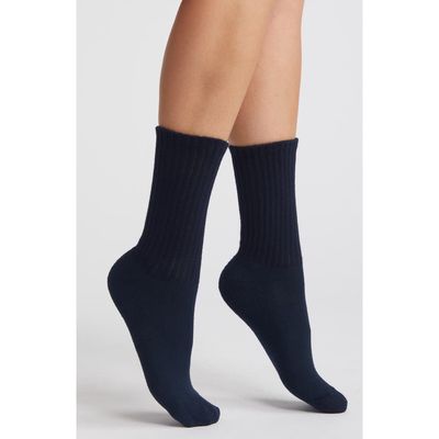 American Trench The Solids Crew Socks in Vintage Navy 