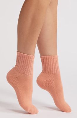 American Trench The Solids Quarter Socks in Pink 