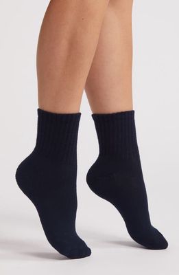 American Trench The Solids Quarter Socks in Vintage Navy 