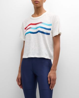 Americana Waves Crewneck T-Shirt