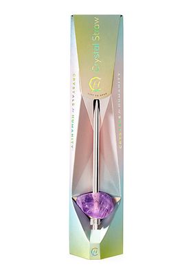 Amethyst Crystal Stainless Steel Straw