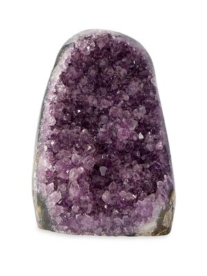 Amethyst Dark Druzy Standing Crystal - Purple - Purple
