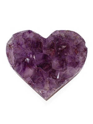 Amethyst Druzy Heart - Purple - Purple