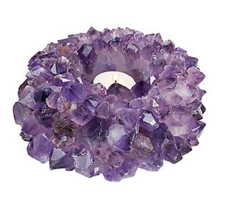 Amethyst Point Extra Large Candle Holder