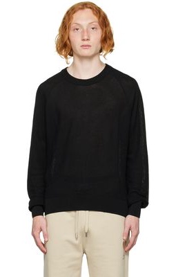 AMI Alexandre Mattiussi Black Cotton Sweater