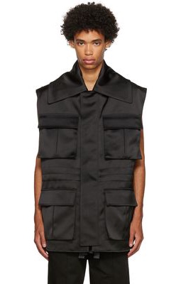 AMI Alexandre Mattiussi Black Polyester Vest