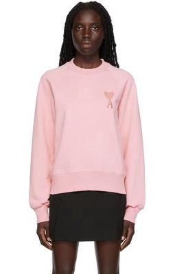 AMI Alexandre Mattiussi Pink Ami de Caur Sweatshirt
