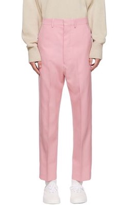 AMI Alexandre Mattiussi Pink Virgin Wool Trousers