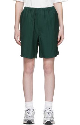 AMI Alexandre Mattiussi SSENSE Exclusive Green Viscose Shorts
