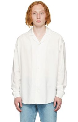 AMI Alexandre Mattiussi SSENSE Exclusive White Camp Collar Shirt