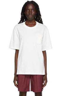 AMI Alexandre Mattiussi SSENSE Exclusive White Cotton T-Shirt