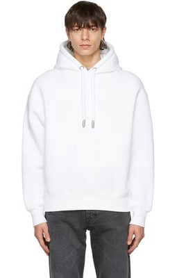 AMI Alexandre Mattiussi White Ami de Caur Technical Patch Hoodie