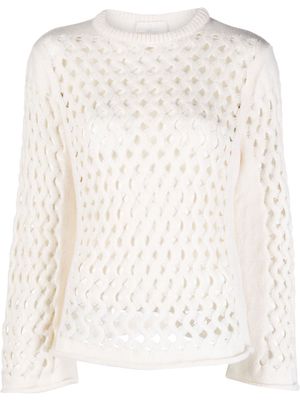AMI AMALIA DNA knitted merino sweater - Neutrals