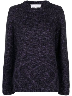 AMI AMALIA marl-knit alpaca jumper - Purple