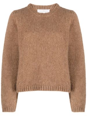 AMI AMALIA wool blend jumper - Brown