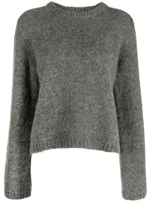 AMI AMALIA wool-blend long-sleeved top - Grey