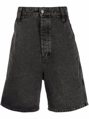 AMI Paris Alex Fit denim shorts - Black