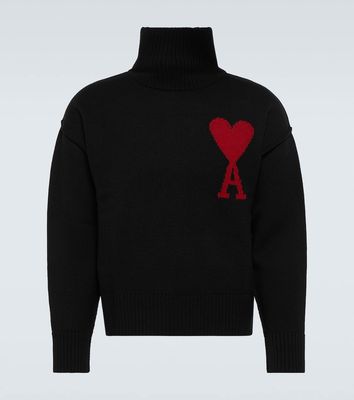 Ami Paris Ami De Caur wool turtleneck sweater