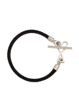 AMI Paris Ami de Coeur braided bracelet - Black