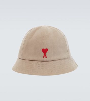 Ami Paris Ami de Coeur cotton bucket hat