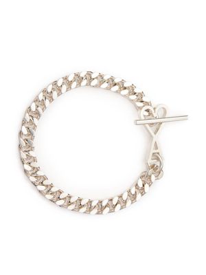 AMI Paris Ami de Coeur curb-chain bracelet - Silver