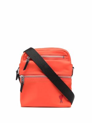 AMI Paris Ami de Coeur-detail crossbody bag - Orange