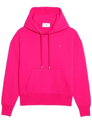 AMI Paris Ami de Coeur embroidered hoodie - Pink