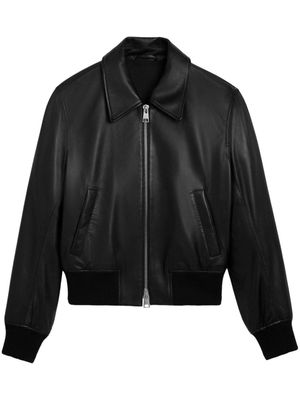 AMI Paris Ami de Coeur leather jacket - Black