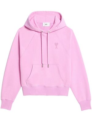 AMI Paris Ami de Coeur monogram hoodie - Pink