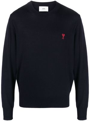 AMI Paris Ami de Coeur motif-embroidered jumper - 430