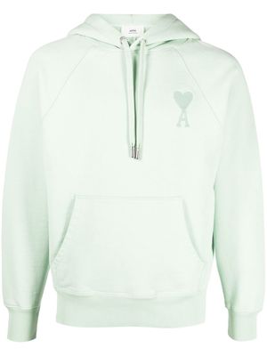 AMI Paris Ami de Coeur organic-cotton hoodie - Green