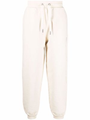 AMI Paris Ami de Coeur organic-cotton track pants - Neutrals