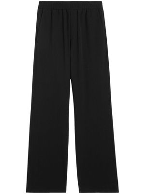 AMI Paris Ami de Coeur-plaque cotton trousers - Black