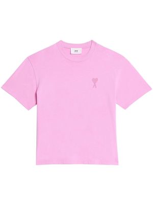 AMI Paris Ami de Coeur short-sleeve T-shirt - Pink
