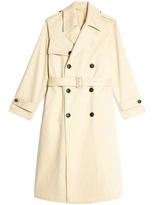AMI Paris belted double-breasted trench coat - Neutrals