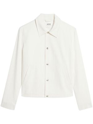 AMI Paris button-down long-sleeve jacket - White