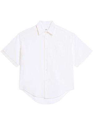 AMI Paris button-front short-sleeved shirt - White