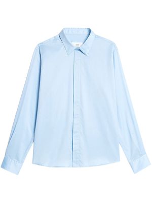 AMI Paris button-up long-sleeved shirt - Blue