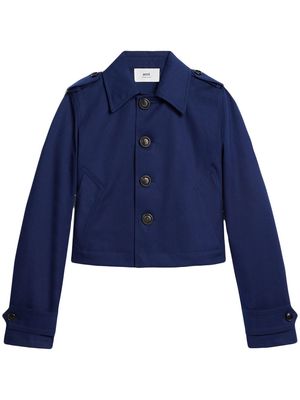 AMI Paris buttoned cotton jacket - Blue