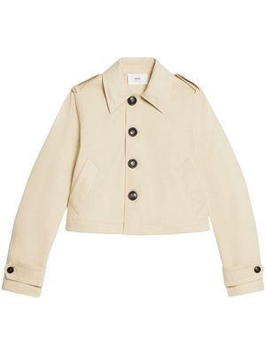 AMI Paris buttoned cotton jacket - Neutrals