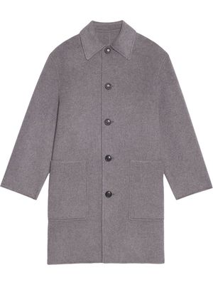 AMI Paris cashmere-blend single-breasted coat - 50