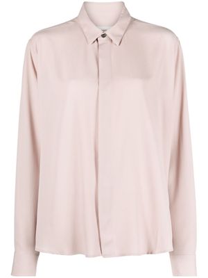 AMI Paris classic-collar crepe shirt - Pink