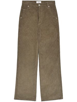 AMI Paris corduroy straight trousers - Brown