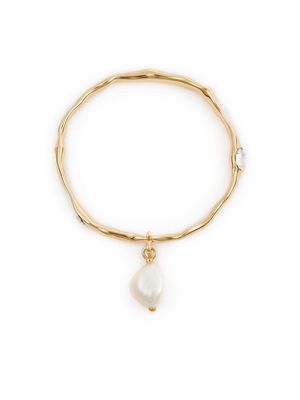 AMI Paris Crash pearl-drop bracelet - Gold