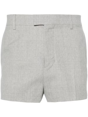 AMI Paris crepe wool shorts - Grey