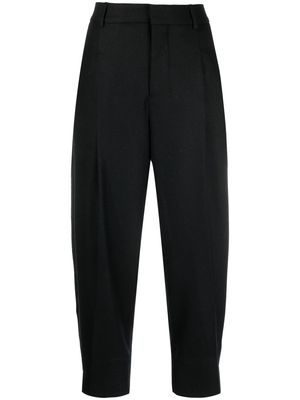 AMI Paris cropped harem trousers - Black