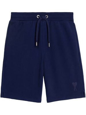 AMI Paris drawstring track shorts - Blue